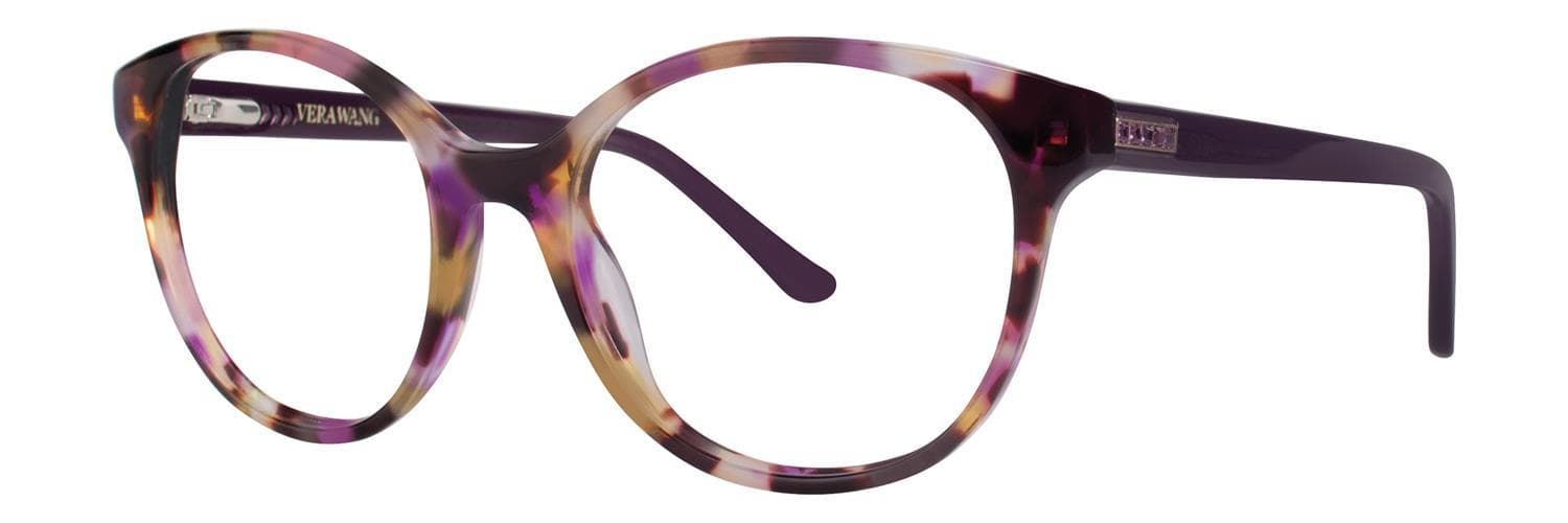 Vera Wang Tessia Eyeglasses Plum 50mm Women