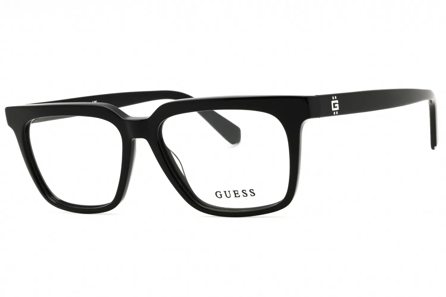Guess GU50133 001 Eyeglasses Shiny Black 53mm Men