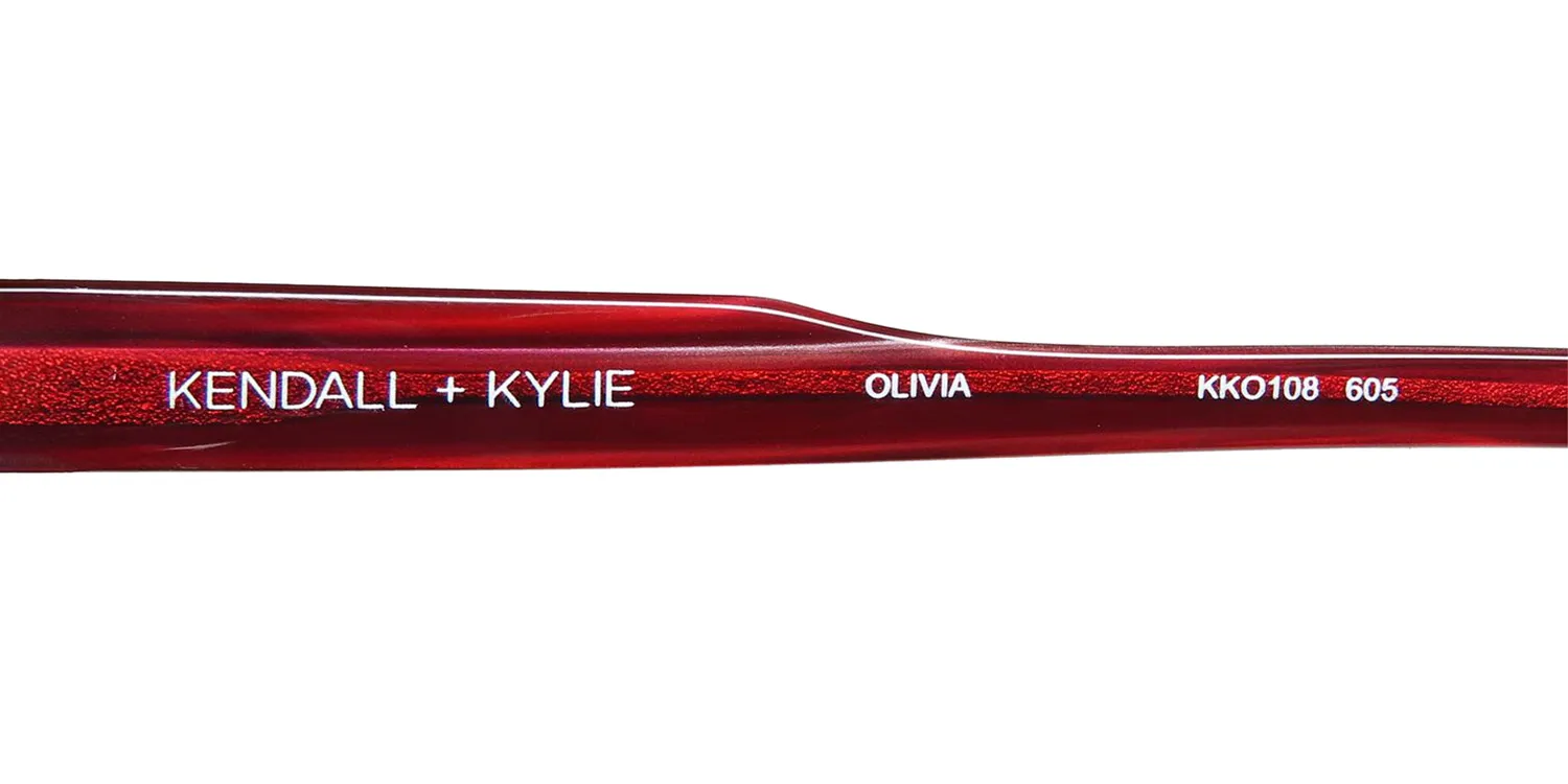 Kendall + Kylie Kko108 Olivia 605 Eyeglasses Burgundy 52mm 7
