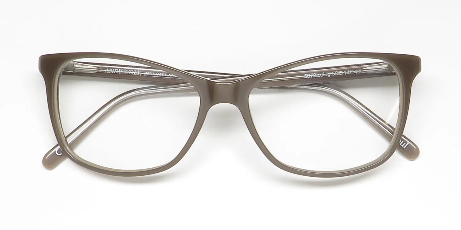 Andy Wolf 5072 g Eyeglasses Brown 55mm Unisex 2