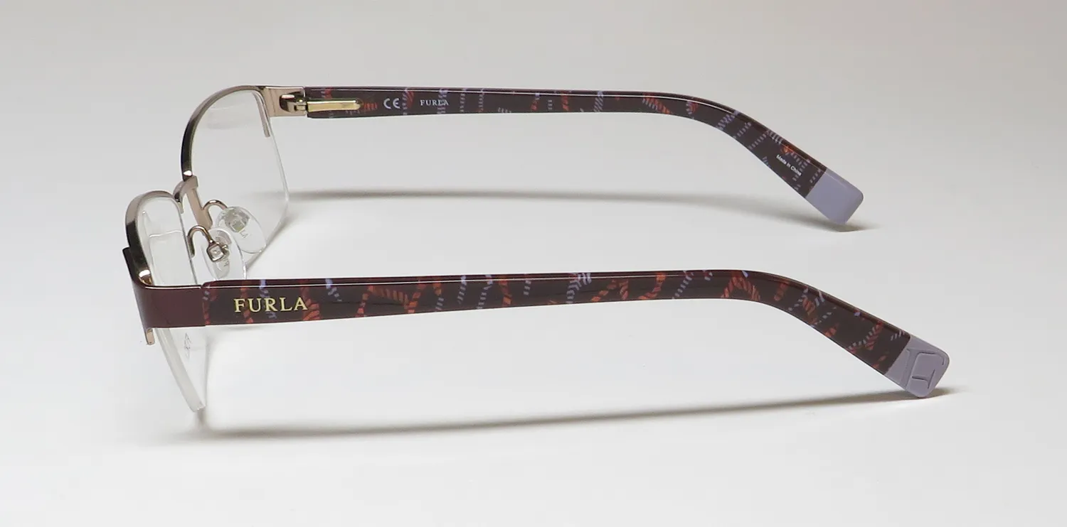Furla Vfu078 0k99 Eyeglasses Red Gold 54mm 4