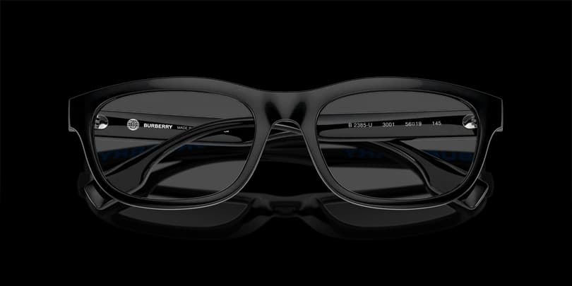 Burberry B2385U 3001 Eyeglasses Black 54mm Men 5