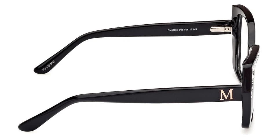 Marciano GM50001 001 Eyeglasses Shiny Black 56mm Women 5