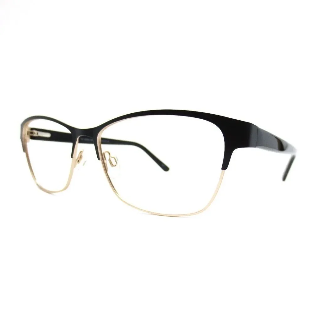 Chelsea Morgan CM20202 Eyeglasses Black Gold 58mm Unisex