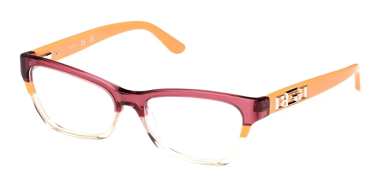 Guess GU2979 044 Eyeglasses Orange 52mm Women