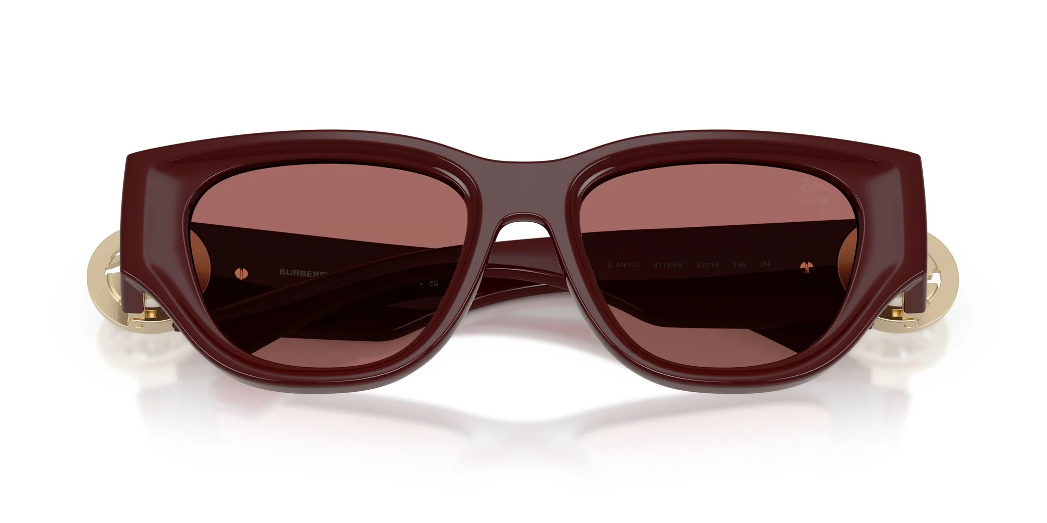 Burberry 0BE4467U 411969 Sunglasses Bordeaux 52mm Women 5