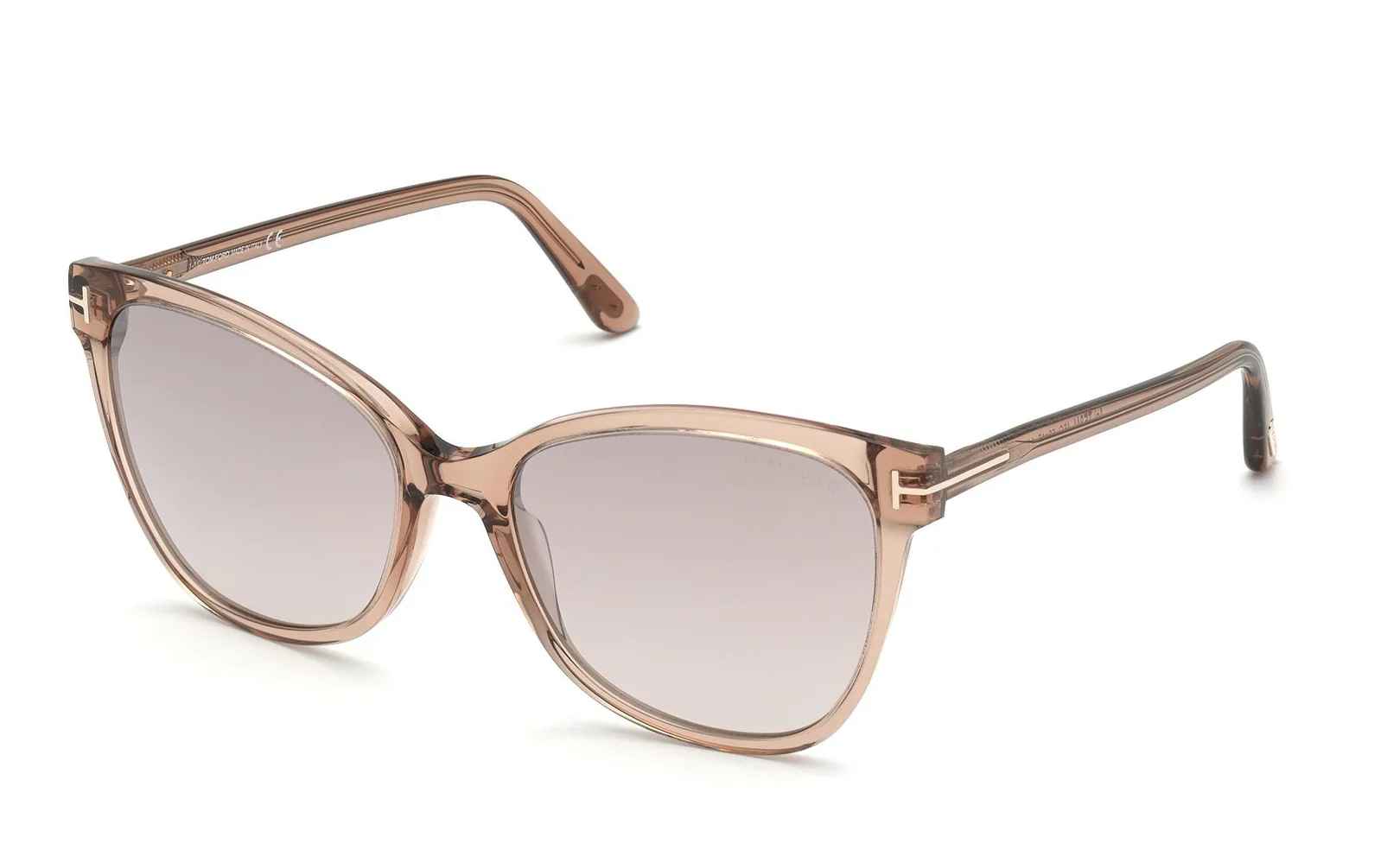 Tom Ford FT0844 ANI 45G Sunglasses Shiny Light Brown 58mm Women