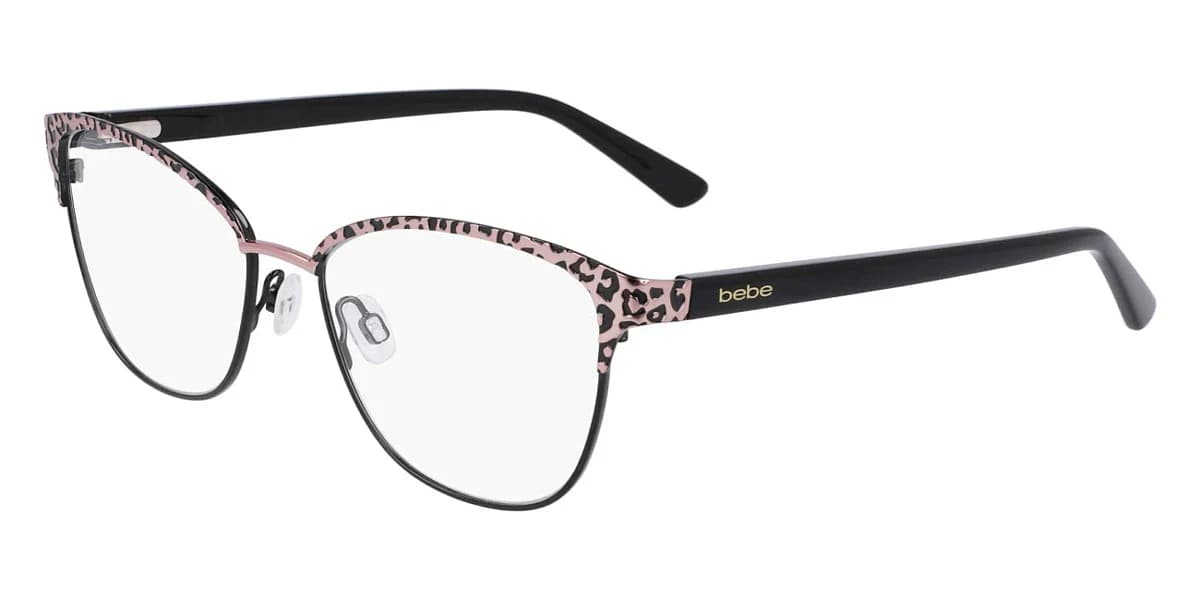 Bebe BB5202 770 Eyeglasses Rose Gold Animal 53mm Women