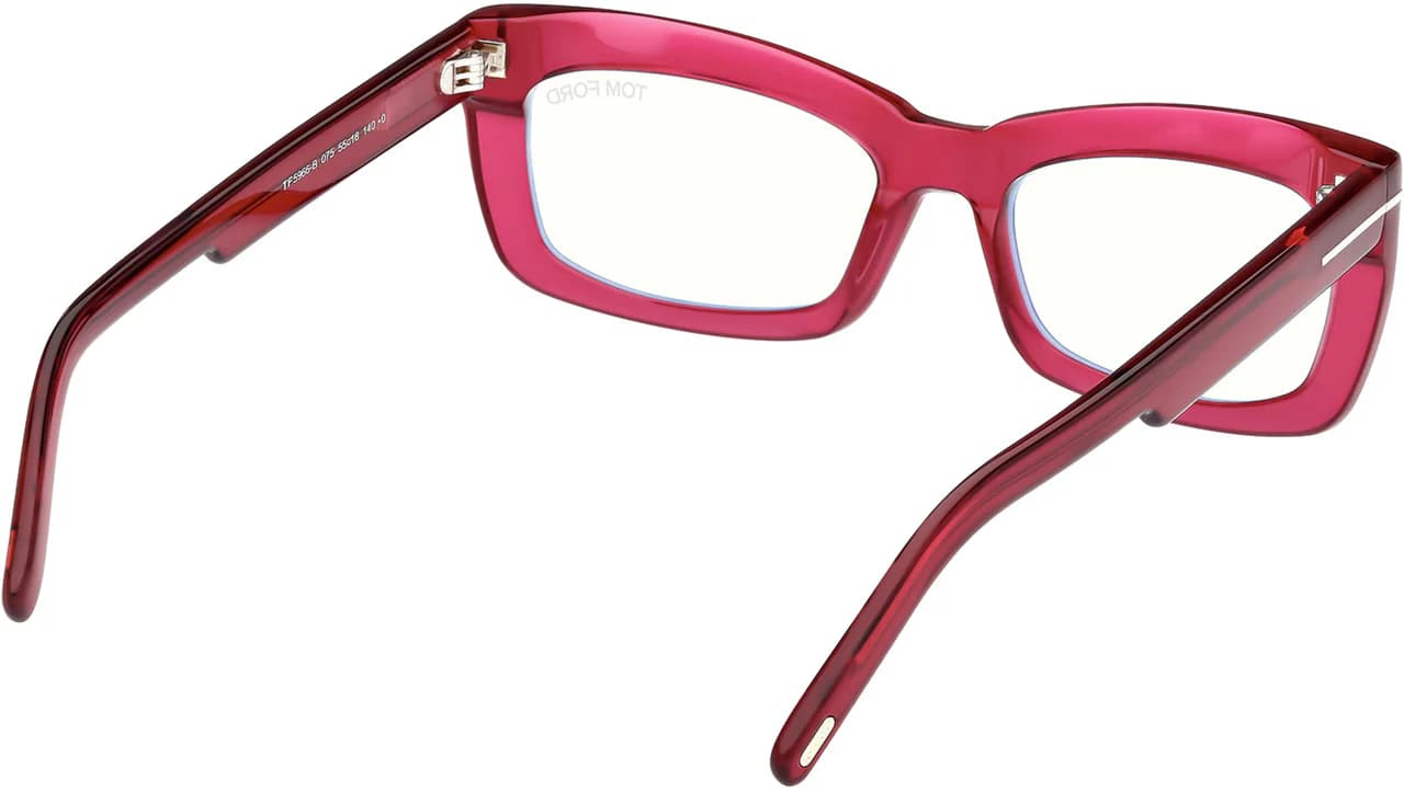 Tom Ford FT5966B 075 Eyeglasses Shiny Fuxia 55mm Women 5