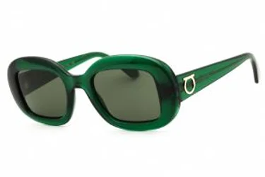 Salvatore Ferragamo SF2038SE 317 Sunglasses Transparent Green 51mm