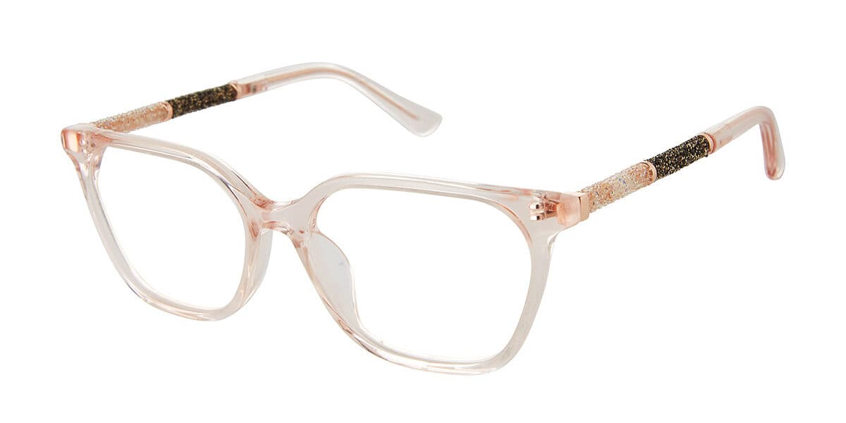 Ann Taylor AT025 C02 Eyeglasses Transparent Blush Pink 51mm Women