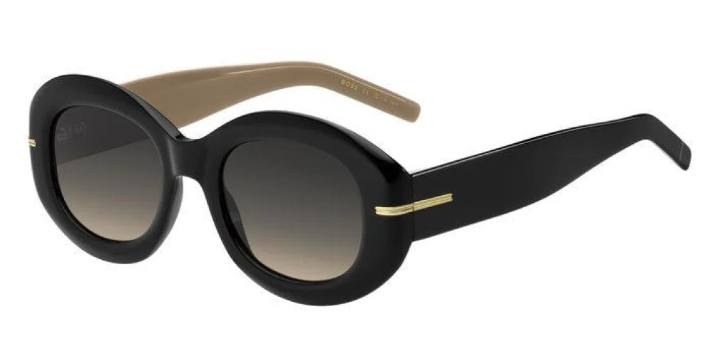 HUGO BOSS 1521/N/S 00WM Sunglasses Black Beige 51mm Women 3