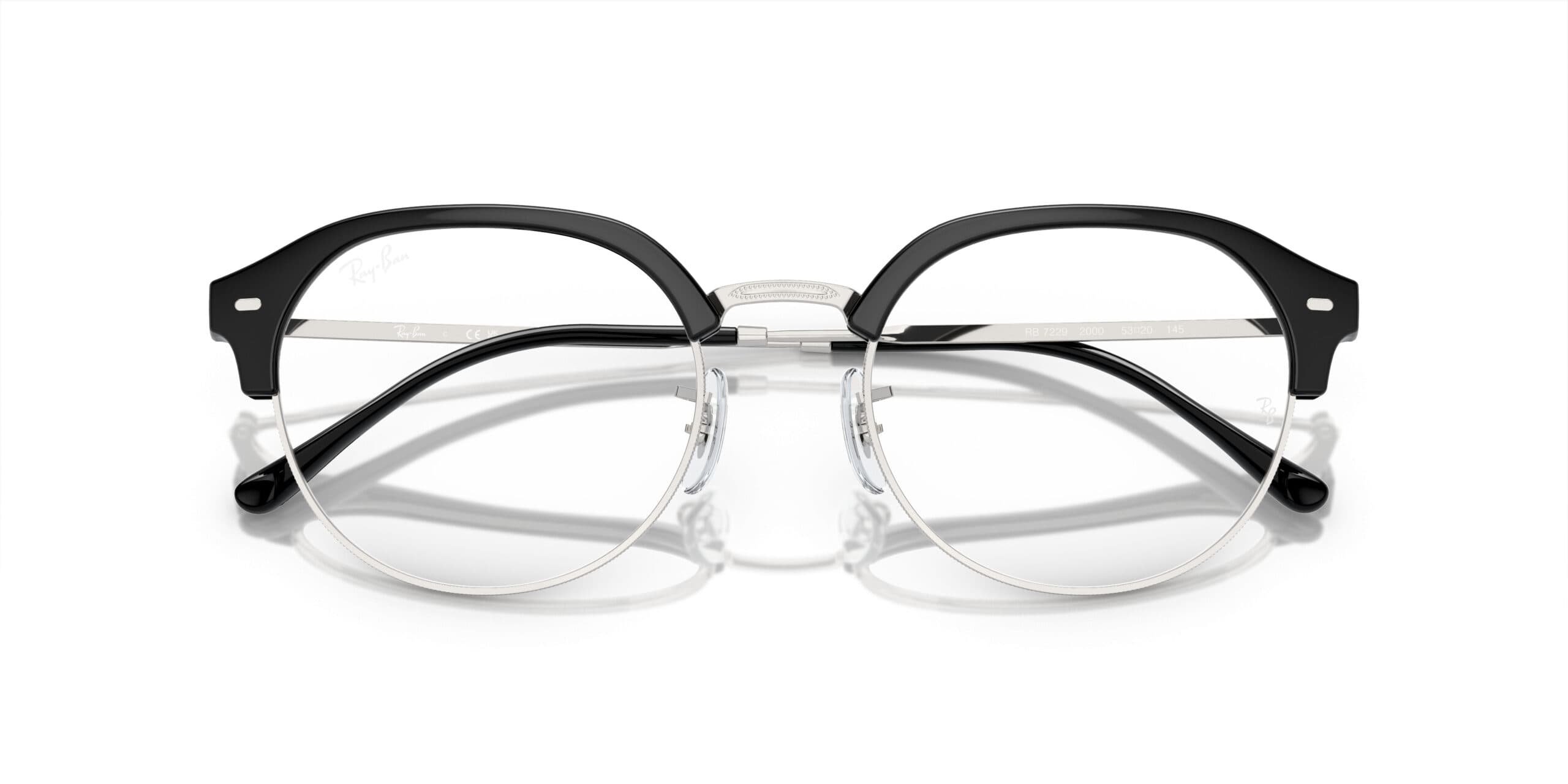 Ray-Ban RB7229 2000 Eyeglasses Black 51mm Unisex 6