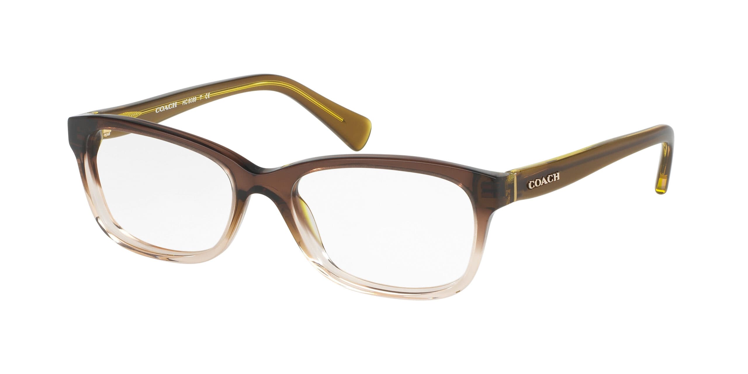 Coach HC6089 5400 Eyeglasses Olive Brown Gradient 51mm Women