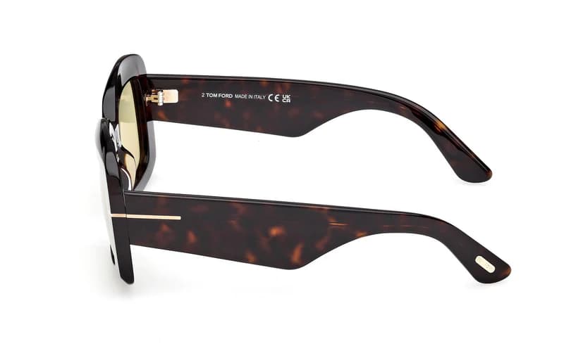 Tom Ford FT1218 52E Sunglasses Dark Havana 53mm Women 3