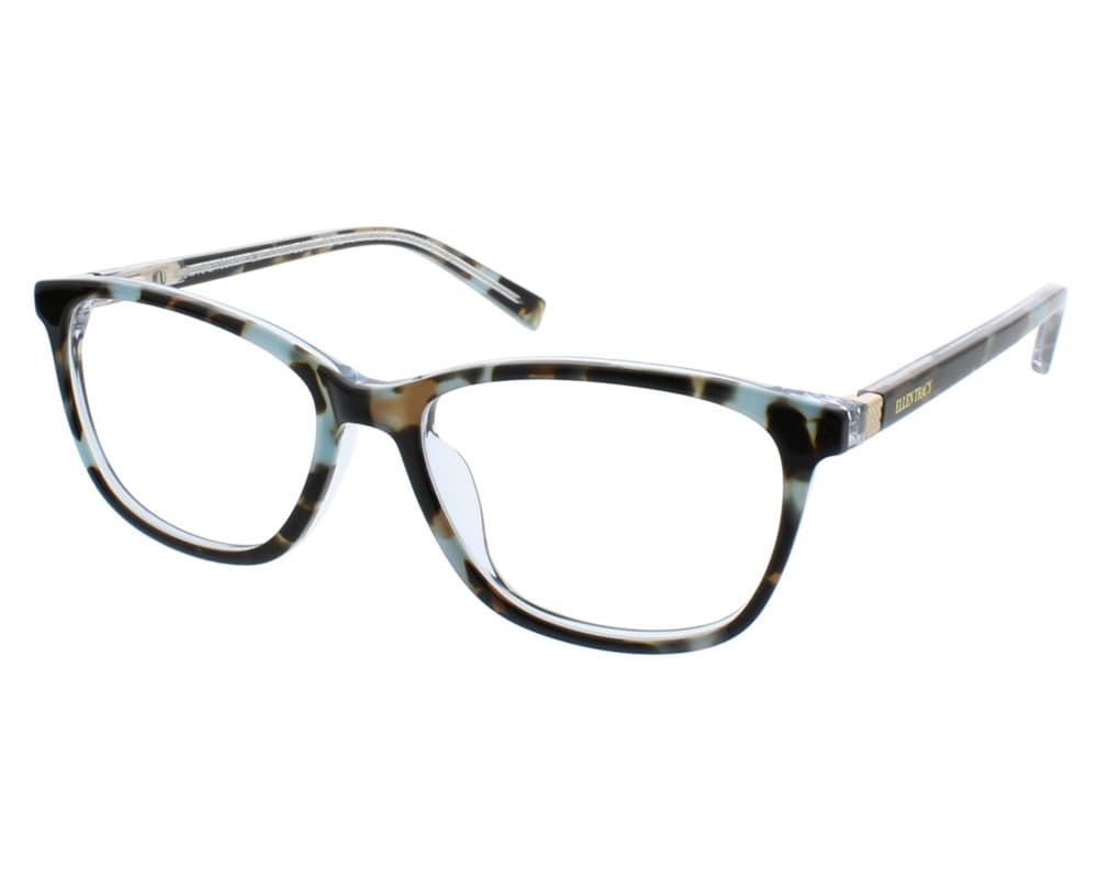 Ellen Tracy Pamplona Eyeglasses Teal Tortoise 50mm Women
