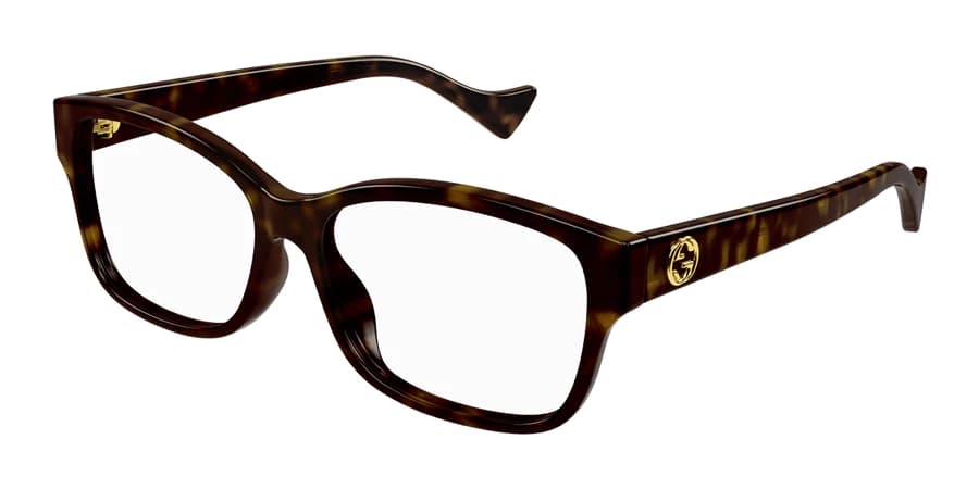 Gucci GG1259OA 002 Eyeglasses Brown 55mm Women