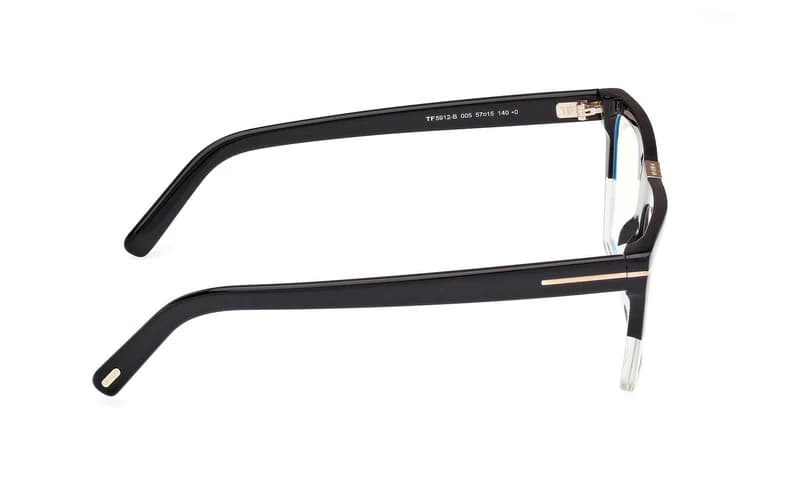 Tom Ford FT5912B 005 Eyeglasses Black 57mm Women 5