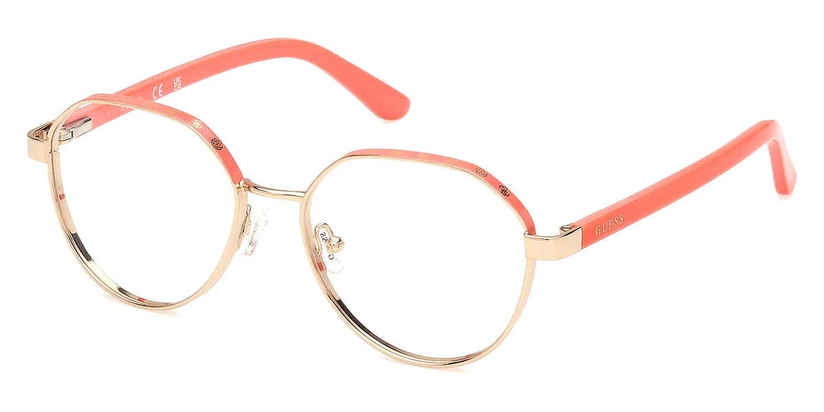 Guess GU50124 074 Eyeglasses Pink 51mm Women