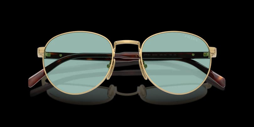 Prada 0PR B51S 5AK40K Sunglasses Gold 53mm Unisex 5