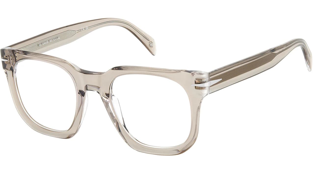 David Beckham DB 7123 0SD9 Eyeglasses Beige Crystal 50mm Women