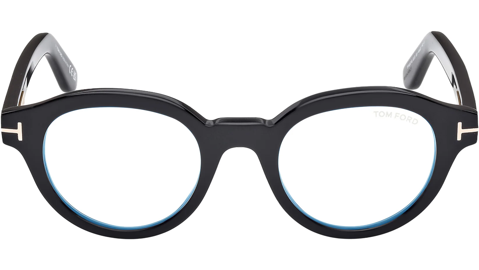 Tom Ford FT6037B 001 Eyeglasses Shiny Black 49mm Men 2