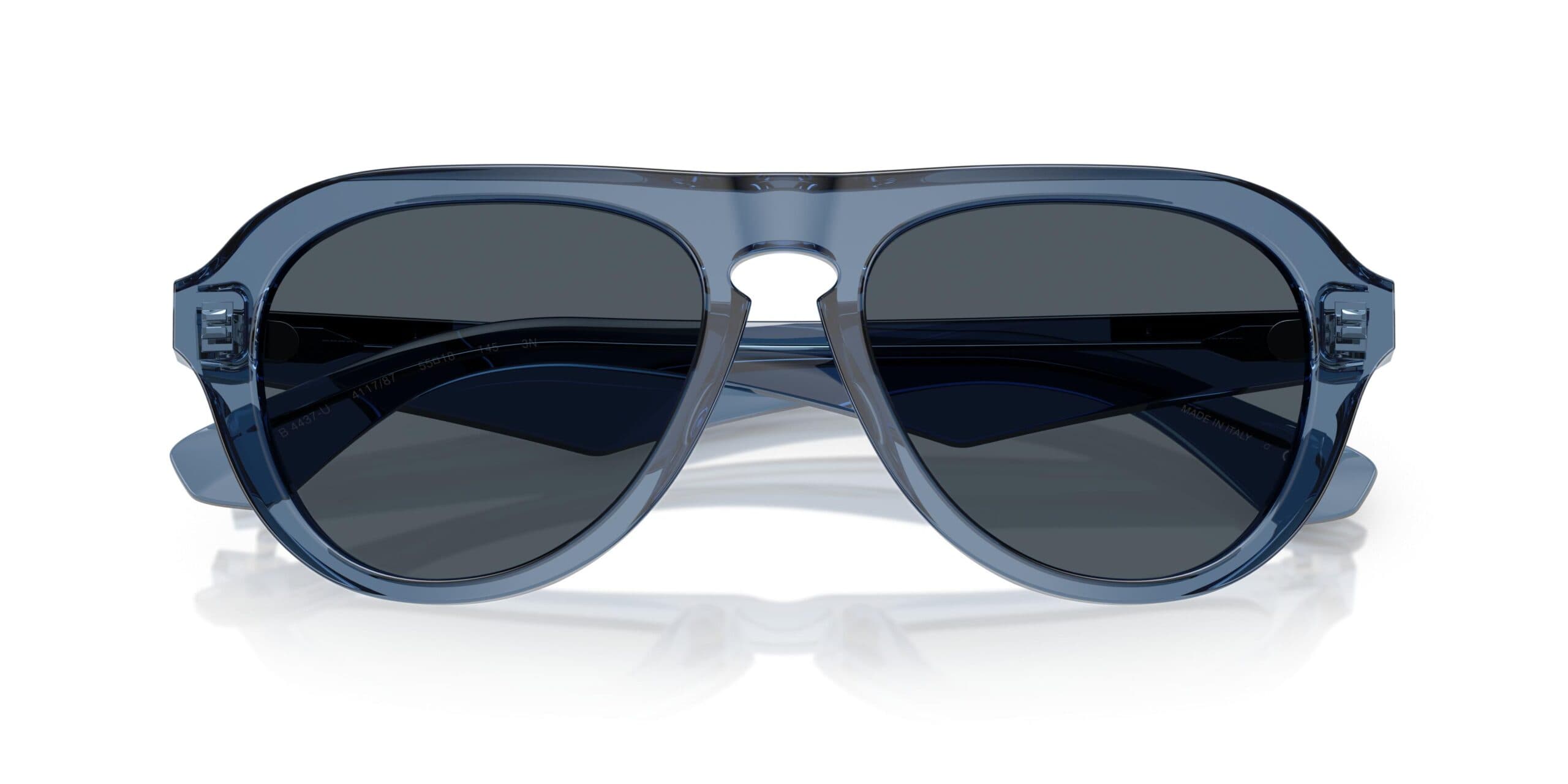 Burberry 0BE4437U 411787 Sunglasses Transparent Blue 55mm Men 5