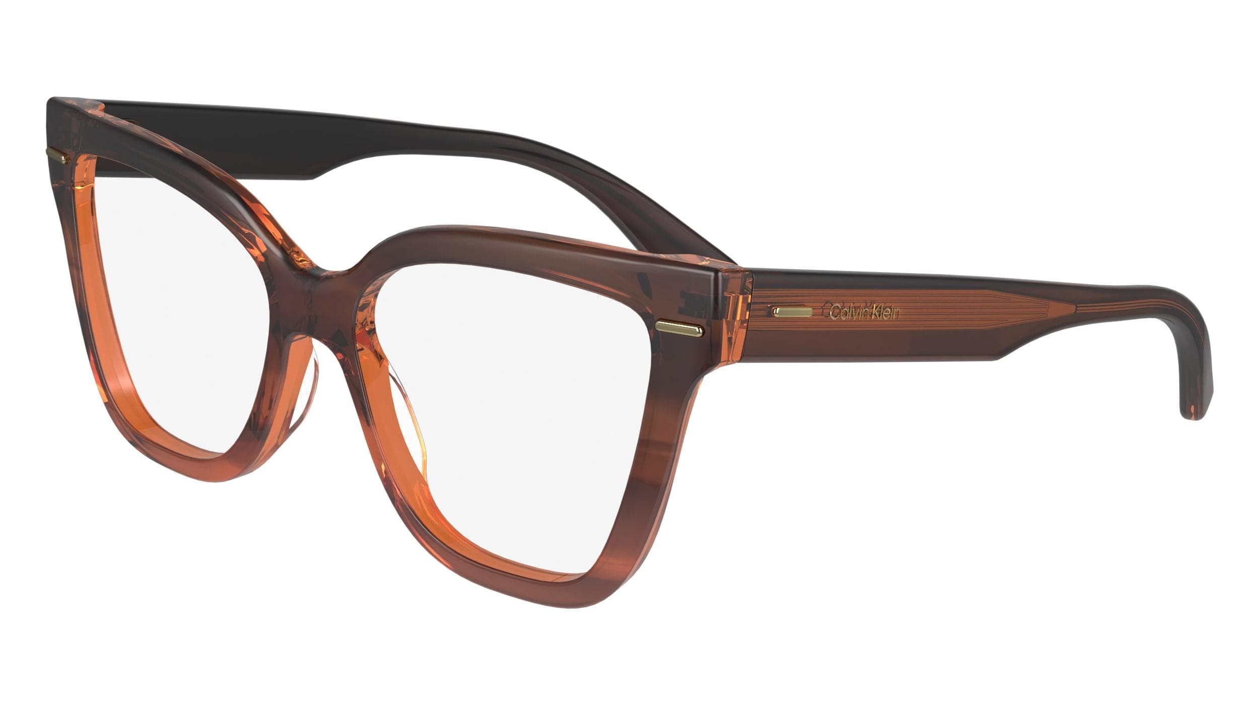 Calvin Klein CK23543 240 Eyeglasses Striped Brown 54mm Women