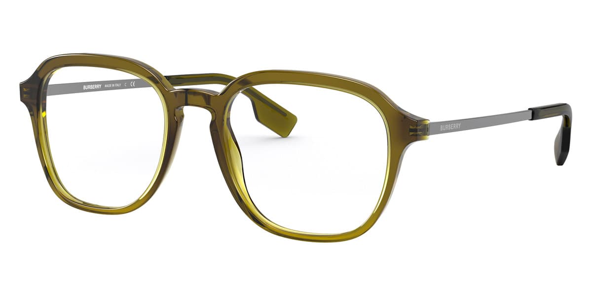 Burberry BE2327 THEODORE 08N1O1 Eyeglasses Transparent Olive Green 50mm Men