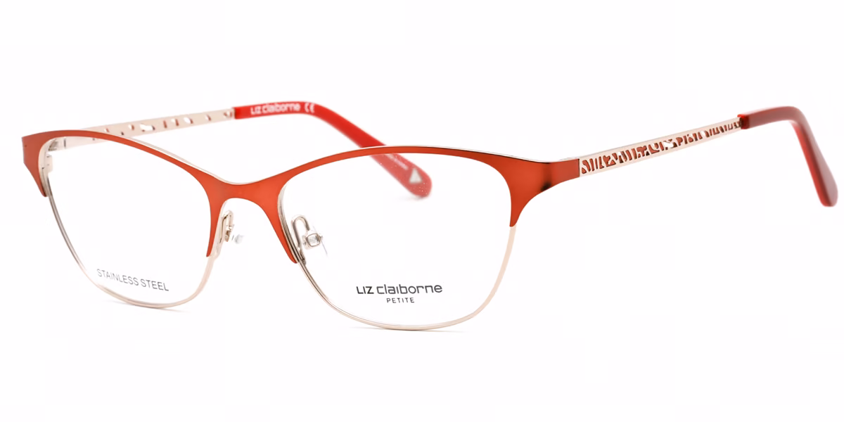 Liz Claiborne L 465 0G1C Eyeglasses Matte Red Gold 51mm Women