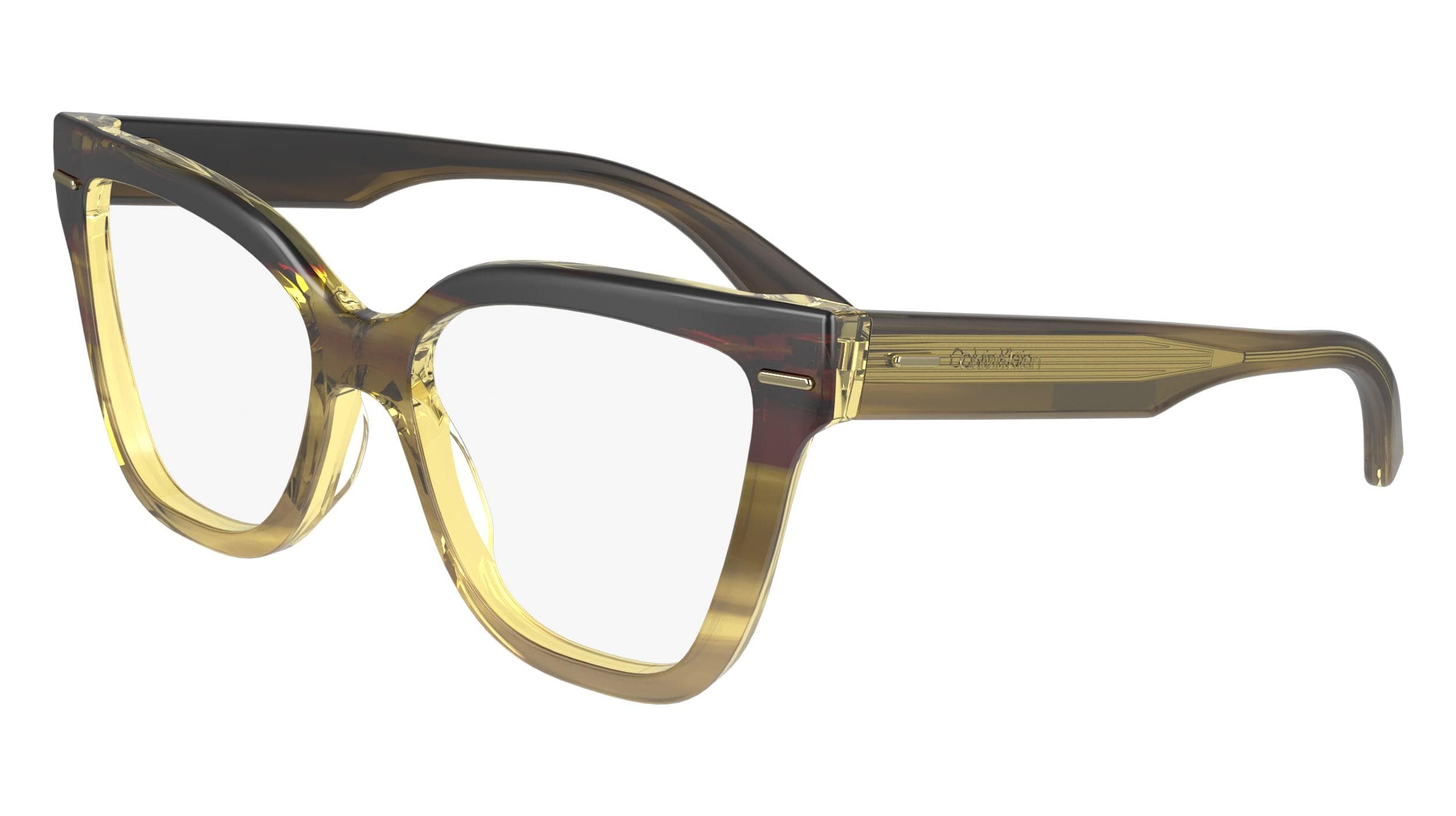 Calvin Klein CK23543 317 Eyeglasses Striped Khaki 54mm Women
