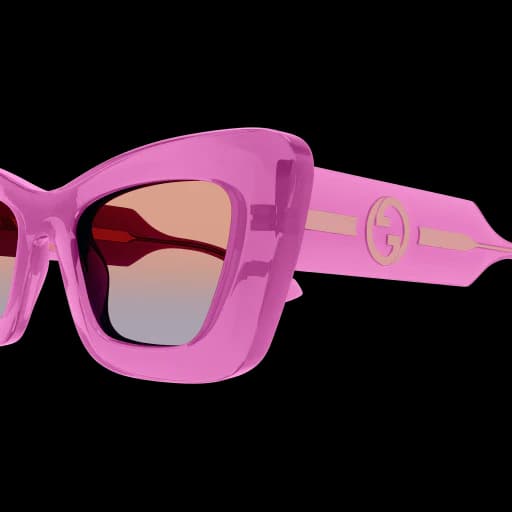 Gucci GG1552S 003 Sunglasses Transparent Pink 49mm Women 4