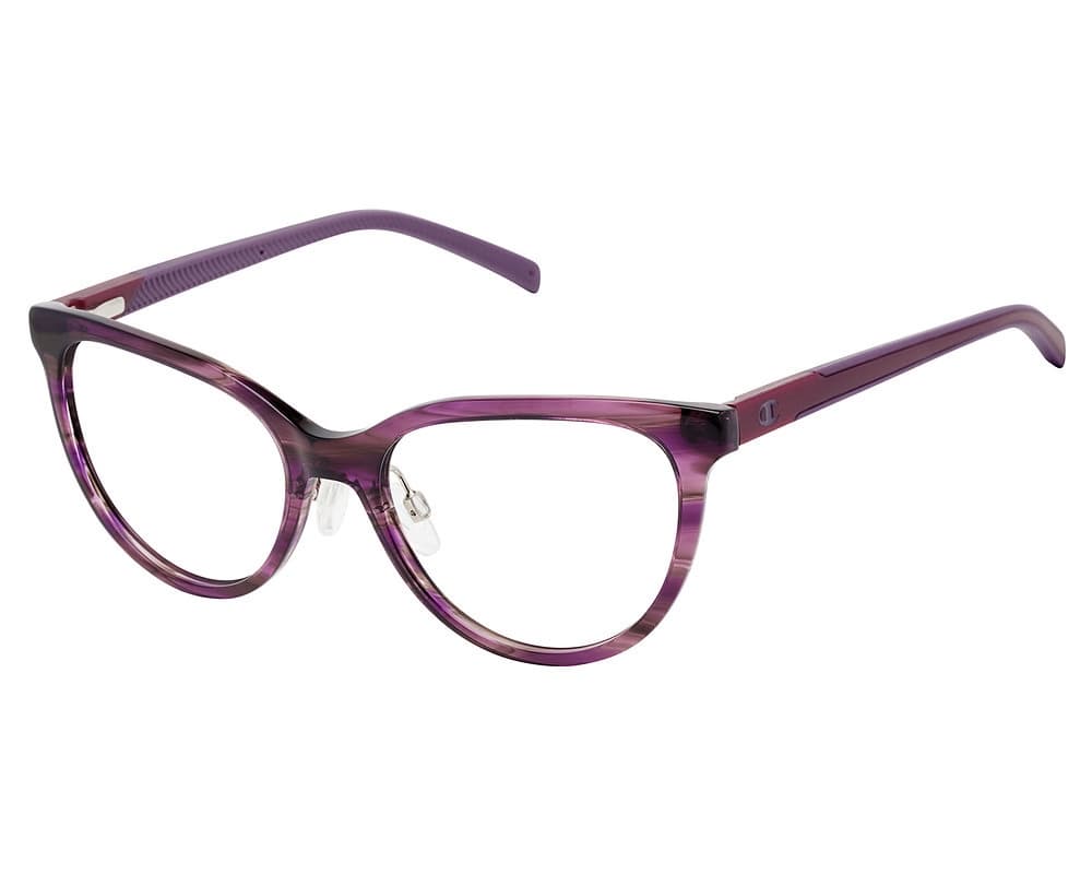 Champion WCFIT 201 C02 Eyeglasses Aubergine Horn 52mm Women
