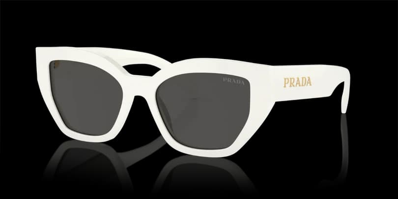 Prada 0PR A09S 1425S0 Sunglasses Talc 53mm Women