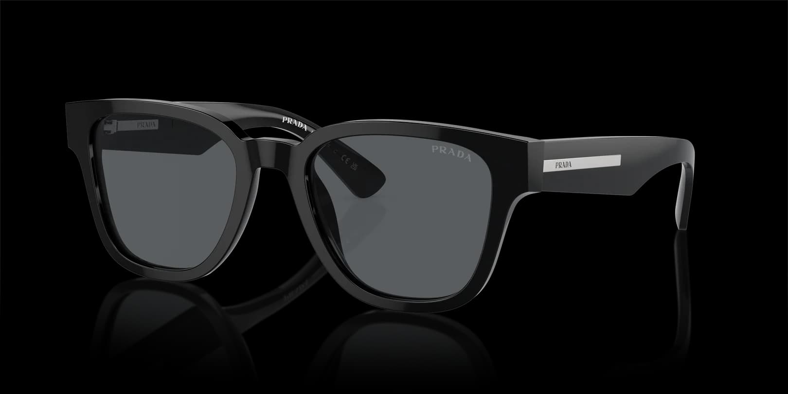 Prada 0PR A04S 16K07T Sunglasses Black 52mm Men