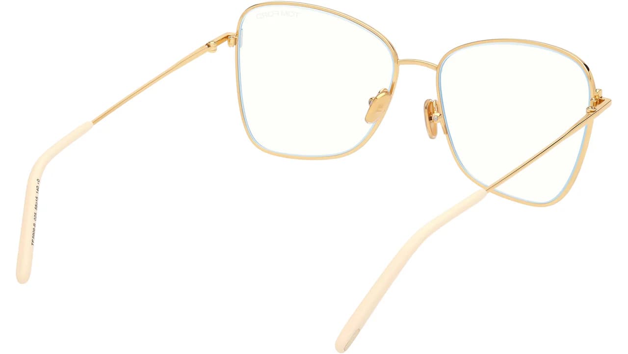 Tom Ford FT5906B 025 Eyeglasses Ivory 55mm Women 4