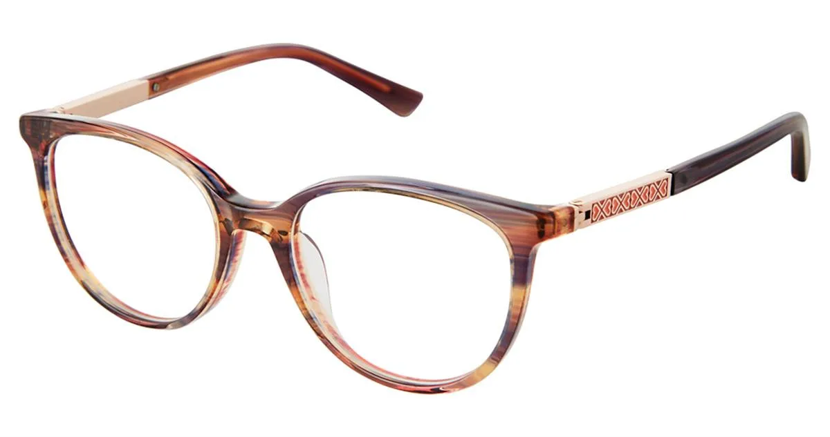 Nicole Miller LUNA C03 Eyeglasses Brown 47mm Women