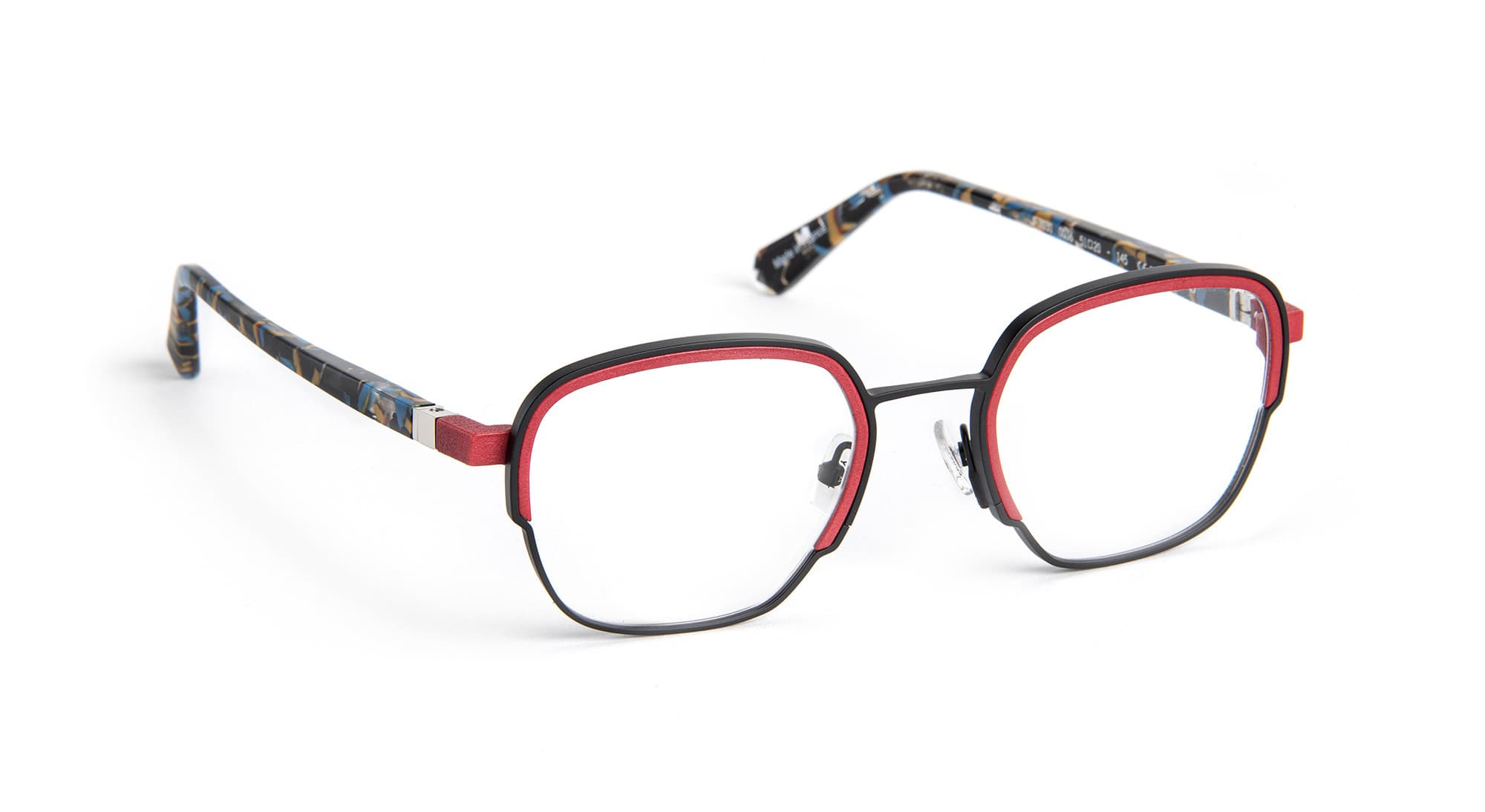 J.F. Rey JF3030 C0036 Eyeglasses Black/burgundy 51mm Men