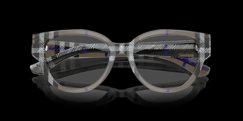 Burberry 0BE2421 4147 Eyeglasses Checkered Lichen Grey 53mm Women 5