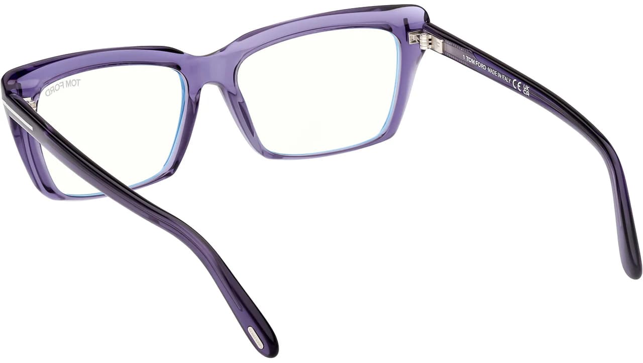 Tom Ford FT5894B 81 Eyeglasses Shiny Violet 56mm Women 5