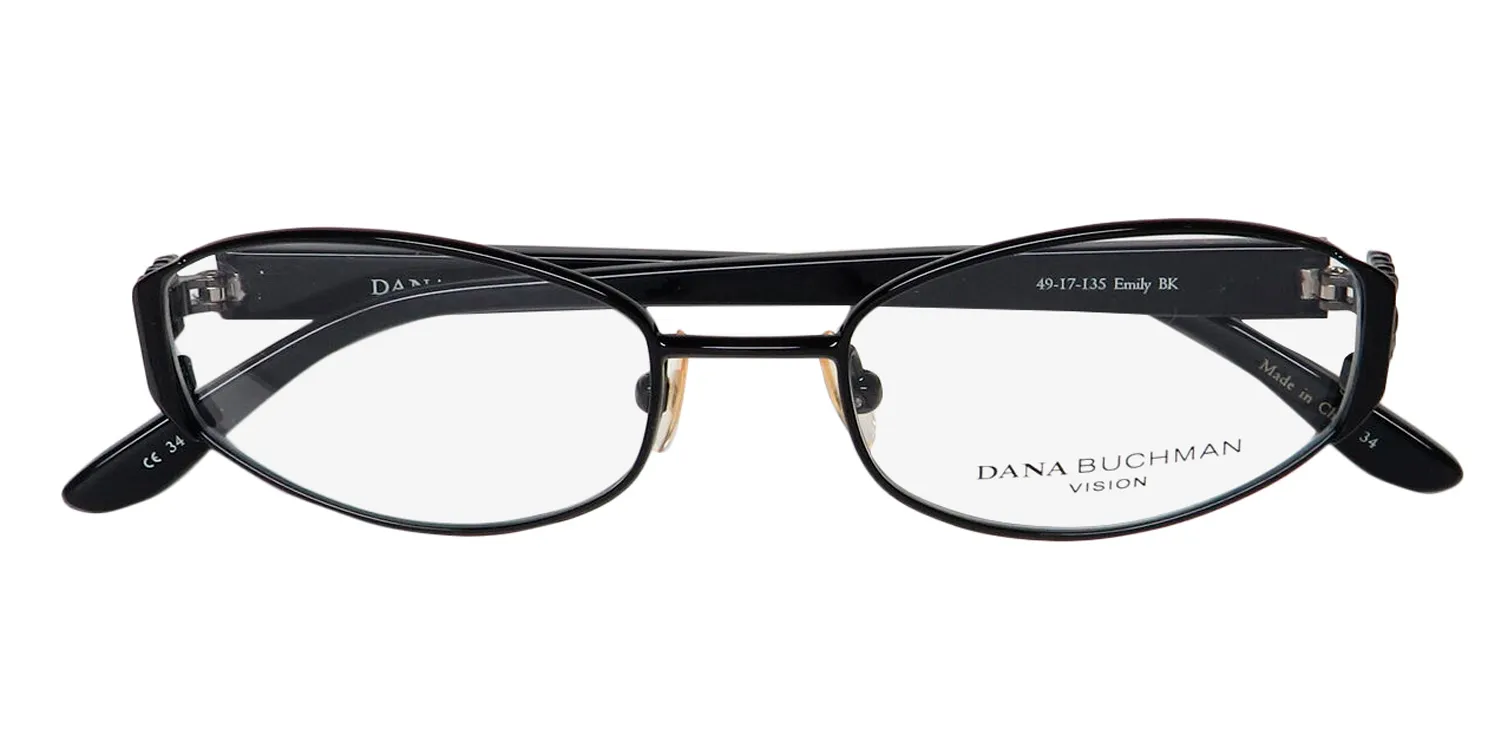 Dana Buchman Emily bk Eyeglasses Black 49mm 2
