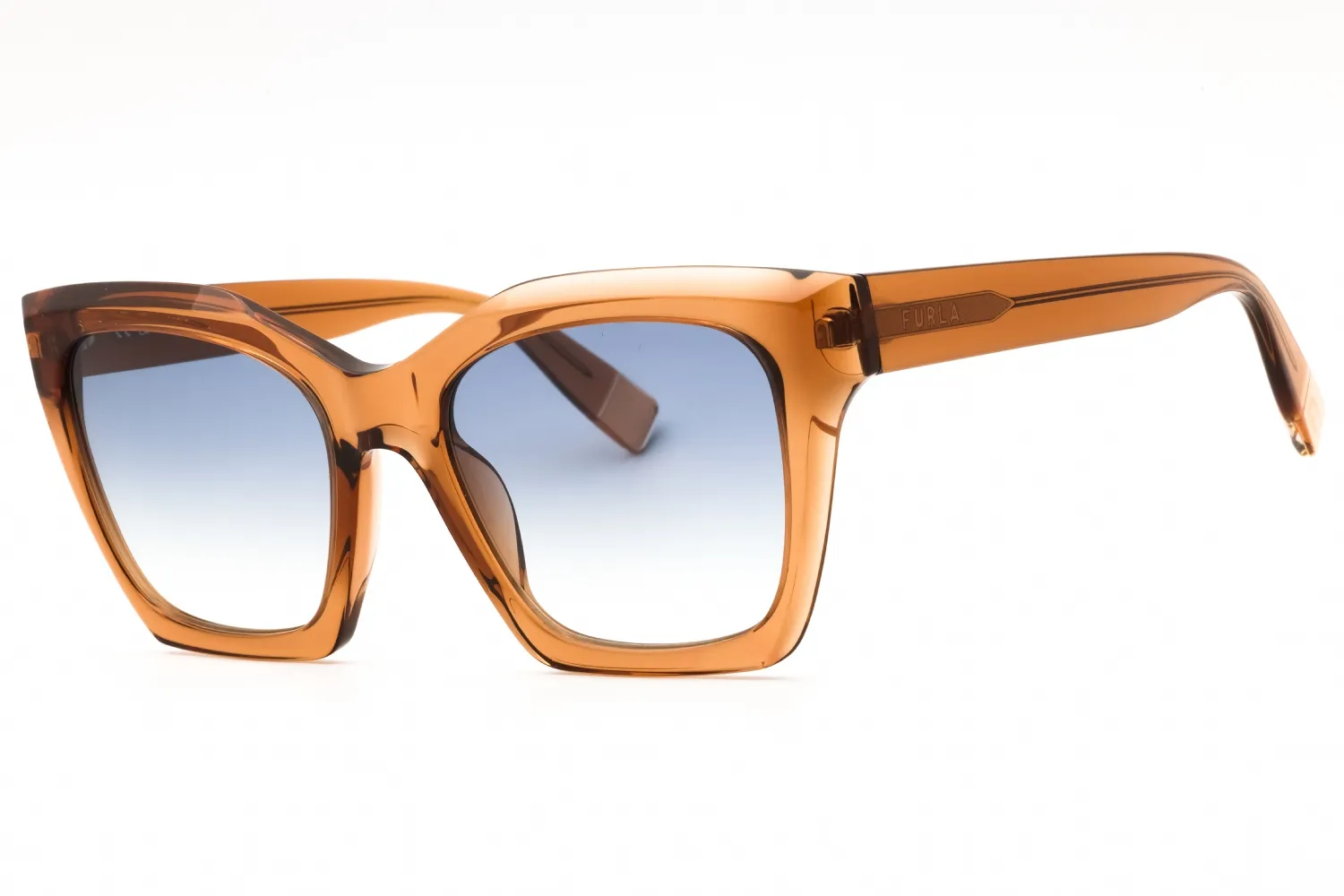 Furla SFU621V 0D67 Sunglasses Shiny Light Cognac 53mm Women