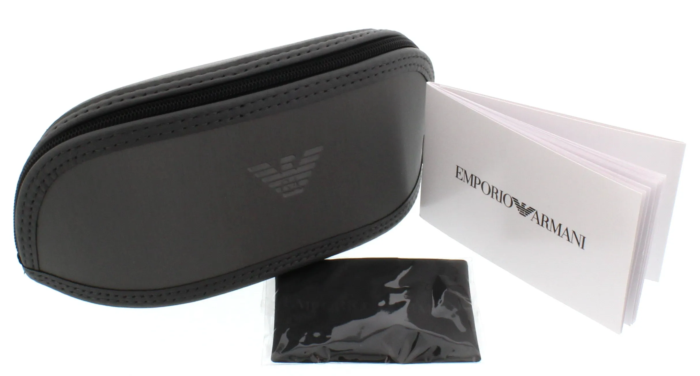 Emporio Armani EA4145F 50018G Sunglasses Shiny Black 55mm Women _Case