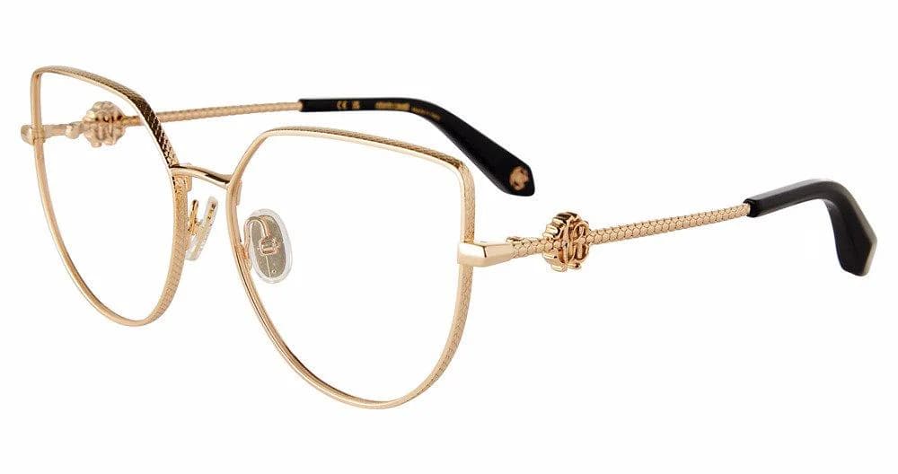 Roberto Cavalli VRC048 0300 Eyeglasses Shiny Rose Gold 56mm Women