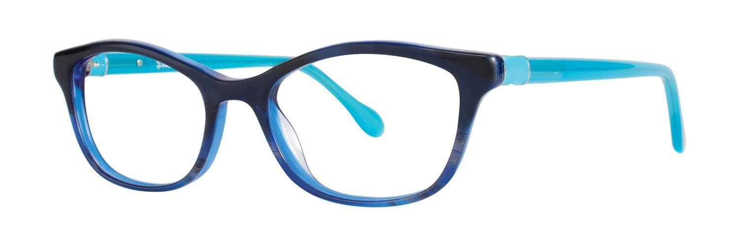 Lilly Pulitzer Sawyer Eyeglasses Navy Havana 48mm Women