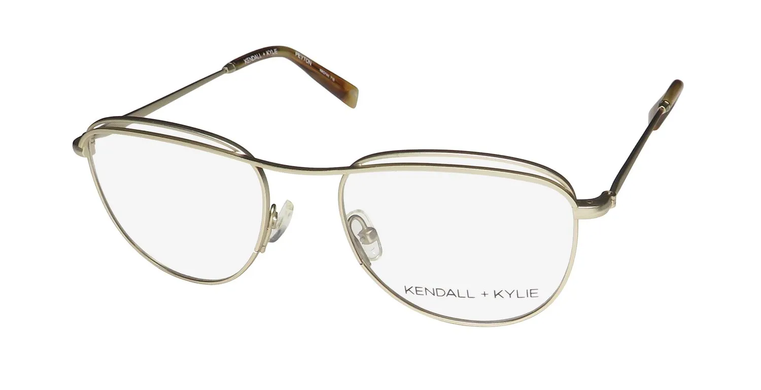 Kendall + Kylie Kko144 Peyton 718 Eyeglasses Light Gold 51mm