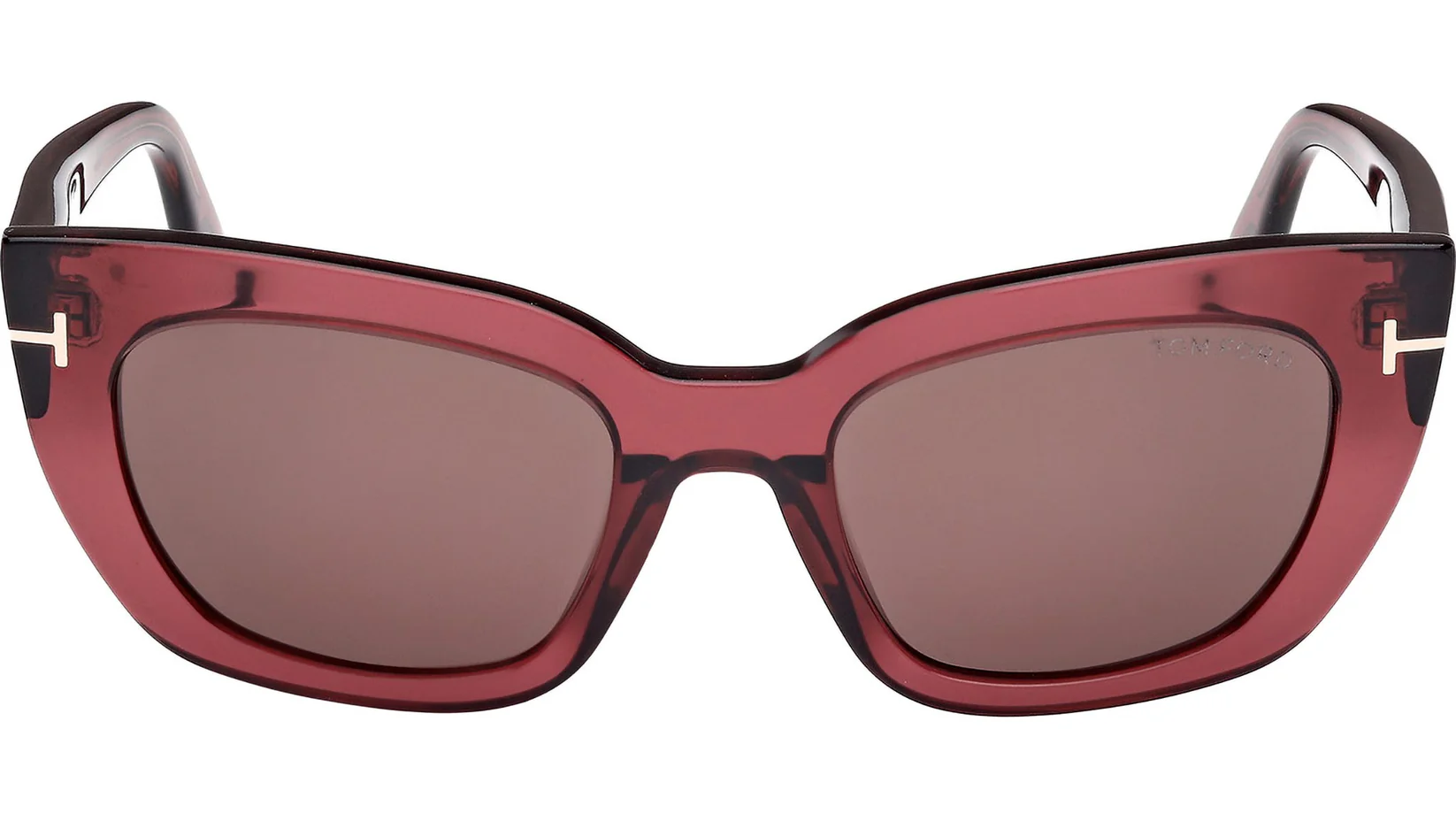 Tom Ford FT1190 69E Sunglasses Shiny Bordeaux 53mm Women 2