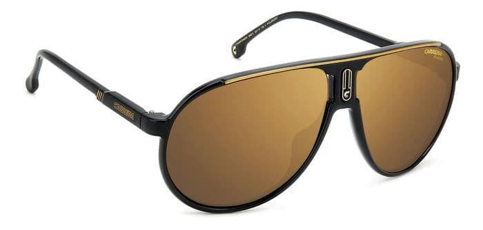 Carrera CHAMPION65/N 02M2 Sunglasses Black Gold 62mm Unisex 3