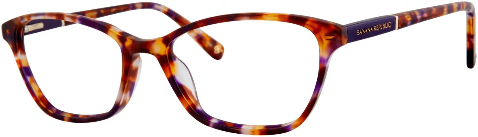 Banana Republic BREE 0DEX Eyeglasses Brown Violet Havana 53mm Women