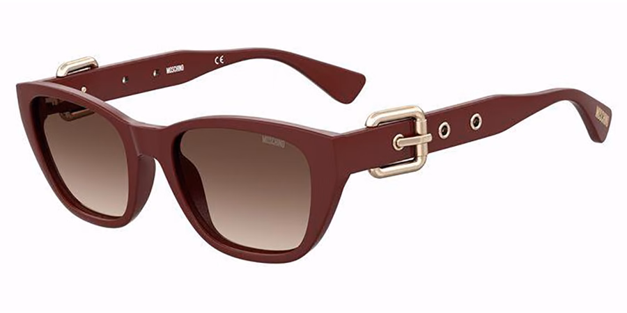 Moschino MOS130/S 0LHF Sunglasses Burgundy 55mm Women